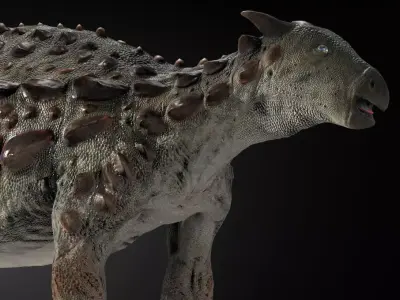 Scelidosaurus dinosaur Low-poly 3D model