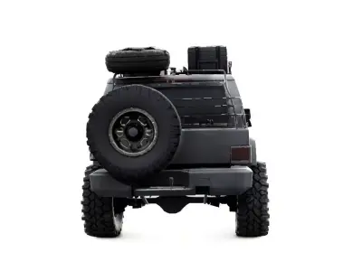Heavy Duty Off-Road 4x4 SUV Jeep Expedition Vehicle 3D model