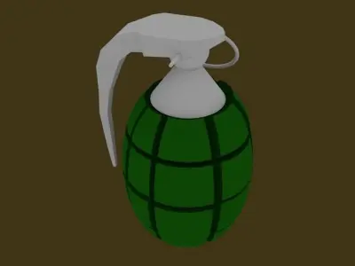 Frag Grenade Low-poly 3D model order