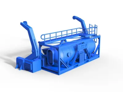 Davit for diver lifeboat type D short 3D print model