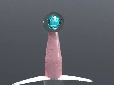 sword Low-poly 3D model 32