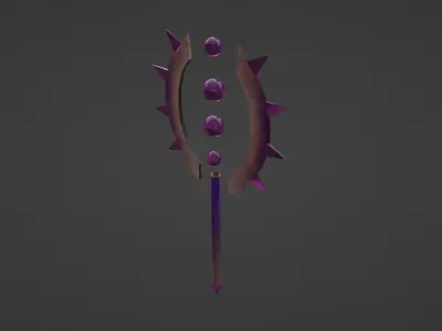 FANTASTIC DOUBLE SWORD Low-poly 3D model