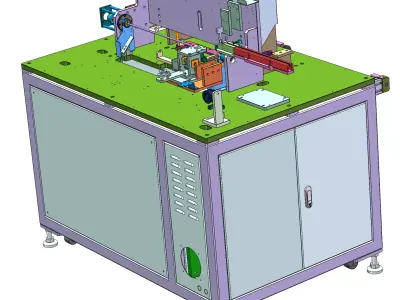 Semi-automatic winding machine 3D model