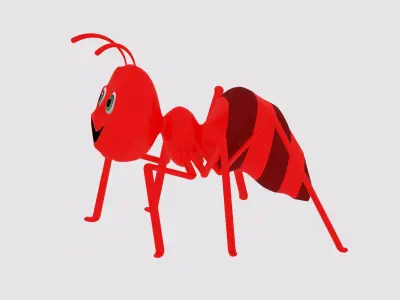 Ant Cartoon Animation 3D model