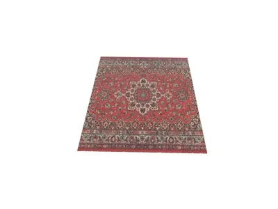 Persian carpet Free low-poly 3D model