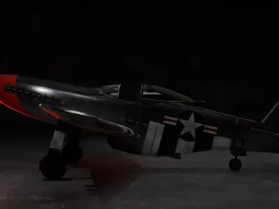 P-51D Mustang Free 3D model