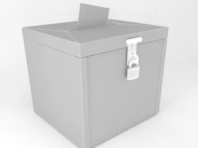 VOTE BOX 3D MODEL Low-poly 3D model