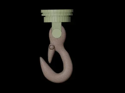 Hook hanging 3D model