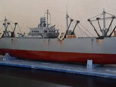 LibertyShip ship 3D print model