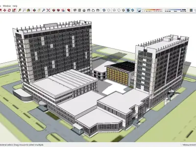 Sketchup Office building H2 3D model
