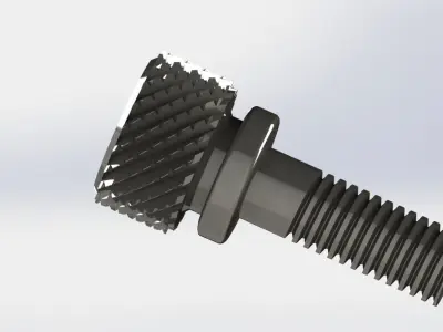 Knurling Screw 3D model