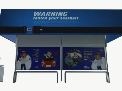 Bus Stop 3D model purchase