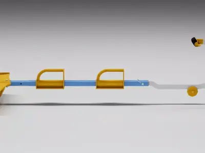 Steep Assist Device Low-poly 3D model