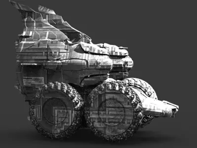 Moon Ship Trekker  3D model