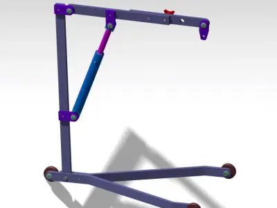 Workshop mini Crane Free 3D model