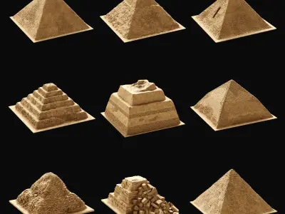 GREATEST ANCIENT EGYPT DESERT ARAB CITY AAA BUILDER COLLECTION 3D Model Pack