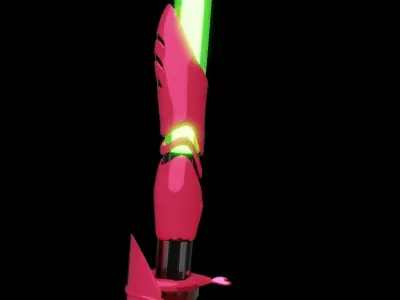 Syringe and Bike all in pink Free 3D model