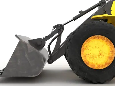 Wheel Loader 4K 3D model