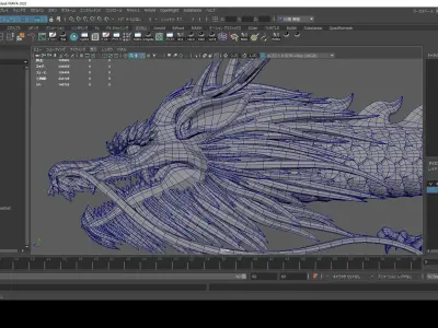 doragon long body 3D model
