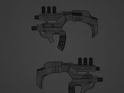SCIFI GUN Free 3D model purchase