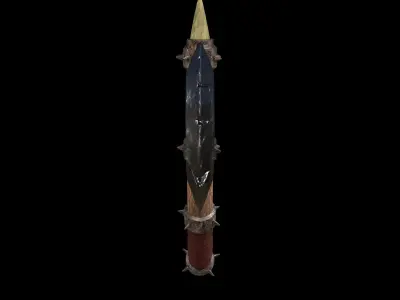 Stylized Weapon Axe Low-poly 3D model
