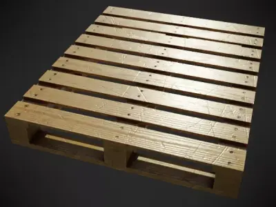 Wood Pallet - PBR Low poly Low-poly 3D model