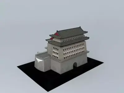 Beijing Zhengyang watchtower Free 3D model