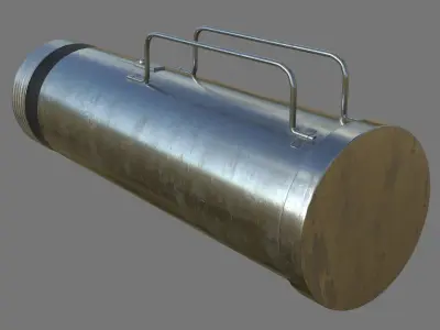 Antique Flashlight 3D model