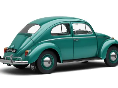 Volkswagen Beetle 1962 Kafer 3D model