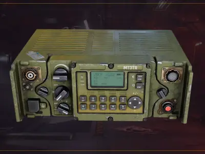 Military Radio MT3TR Low-poly 3D model