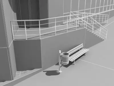 Shopping Center 3D model purchase