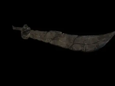 Old Weapon Sword01 Low-poly 3D model