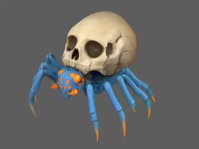 Spider 3D model get