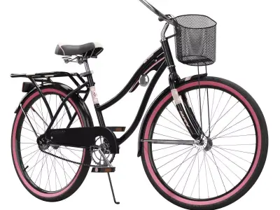 Womens Cruiser Bike with Basket 3D model