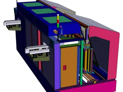 Q16 automatic wiring equipment 3D model