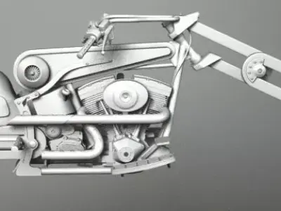 MOTOMOTIVE 6 chopper 3D model
