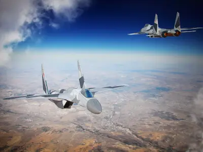 Multirole fighter aircraft 3D model