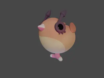 Bird Game Model 12 Low-poly 3D model