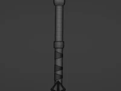 Old Axe Battle 3D model