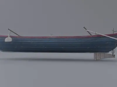 Wood Boat 3D model