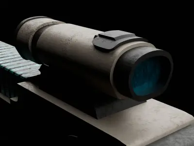 Tau Short Rifle Low-poly 3D model