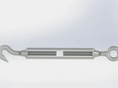 Turnbuckle M12x200 3D model