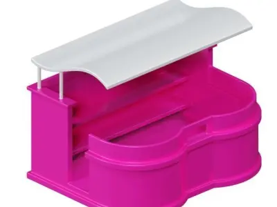 Kids Cafe Stall Toy 3D model