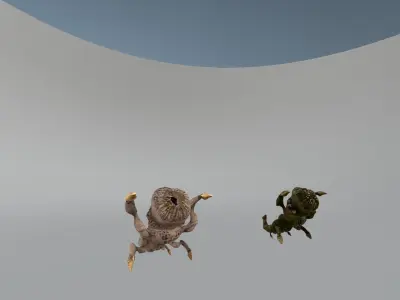 Monster7 Dog Mutant Low-poly 3D model