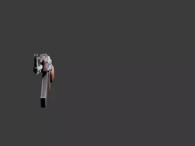 AK47 GUN WEAPON Low-poly 3D model