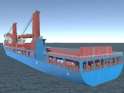 Heavy Load Carrier UHL 3D Low-poly model Low-poly 3D model