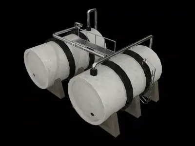 Industrial Tank Low-poly 3D model buy