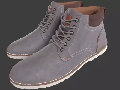 Leather Boots 3D model