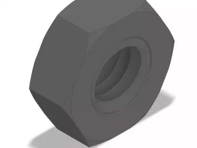 Hexagonal Nut 3D Model Pack