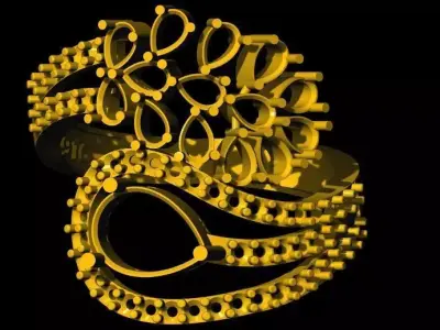 antique Ring 3dm file 3D print model order